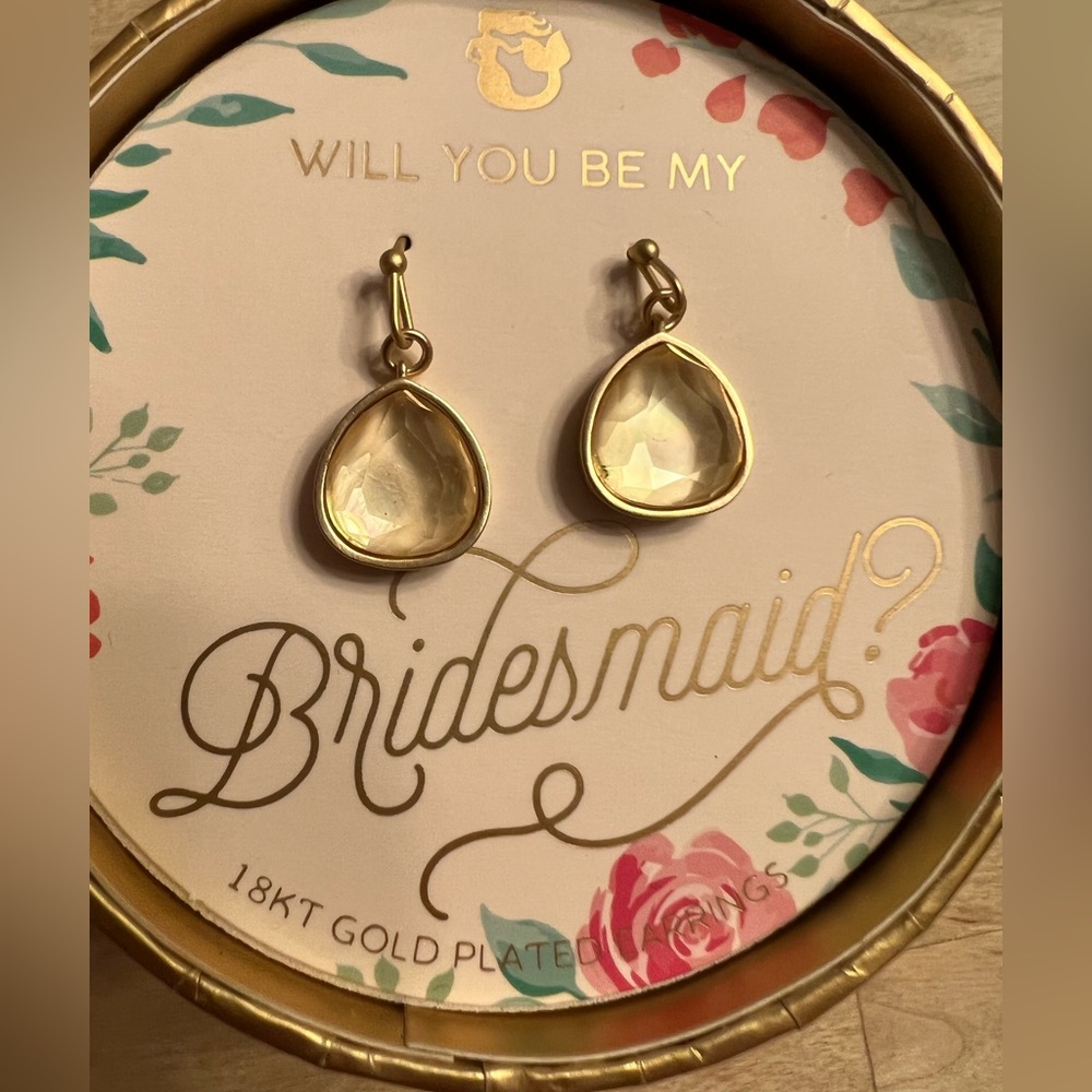 18ct Gold Plated Small Dangle Earrings